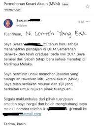 Bahasa inggris bisa dilakukan dengan segala cara dan jenis komunikasi. Work Co Resumemurah Auf Twitter Contoh Dalam Bahasa Melayu