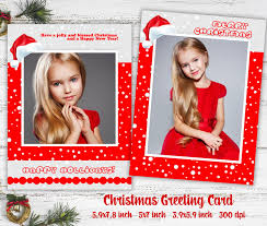 Etsy Christmas Card Christmas Card Template Merry Christmas Happy Christmas Photoshop Template Instant Download Auguri Natale Etsy Regali Artigianali