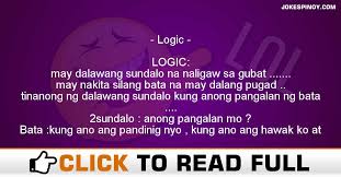 Books a, b, c, d, and e are placed on the table. Logic Pinoy Jokes