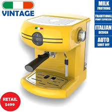Maybe you would like to learn more about one of these? Buy Vintage Traditional Pump Espresso Coffee Machine Manual Not Delonghi Yellow Online In Vietnam 264334879221