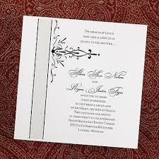 Dainty Flowers Invitation A Pre Printed Pearl And Black Dainty Flower Design And Flower Invitation Flower Wedding Invitation Black Wedding Invitations