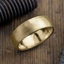 8mm 14k Yellow Gold Mens Wedding Band Half Round Matte Hisandhersweddingb Mens Gold Wedding Band Mens Wedding Bands White Gold Mens Yellow Gold Wedding Bands