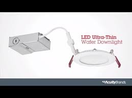 Also have 6 inches hang from the outlet. How To Install An Led Ultra Thin Wafer Downlight Lithonia Lighting Youtube