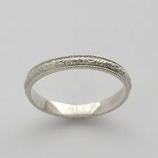 Pin By Christina Mallock On Yes She Says I Do Engraved Wedding Rings Scroll Wedding Band Vintage Engagement Rings Simple
