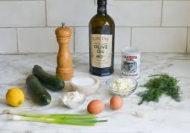 Zucchini Fritters With Feta And Dill Once Upon A Chef Recipe In 2020 Zucchini Fritters Fritters Feta