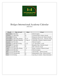 Will schools open in the fall? School Calendar Bridges International Academy Of Guyana International Private School In Georgetown Guyana For International Students