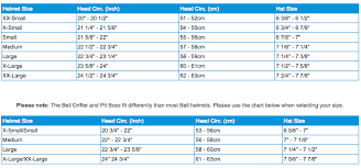 61 Faithful Bell Bike Helmet Size Chart