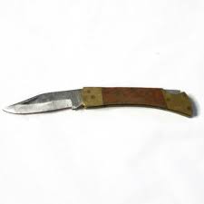 Vintage Folding Pocket Knife Flat Wood Handle 5 1 4 Inch Open Pakistan Folding Pocket Knife Pocket Knife Knife
