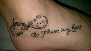 In loving memory or memorial tattoos are a heart rending way of remembering someone for life. Tattoo In Memory Of My Son Brother Tattoos Tattoo For Son Memorial Tattoo Quotes