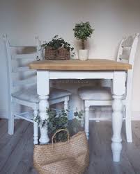 Farmhouse Pine Dining Table And Chairs Painted In Fusion Mineral Paint Raw Silk Pine Dining Table Pine Table And Chairs Painted Dining Table