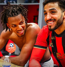 🚨في اول مباراه بعد عودته للاصابه .. محمد عبدالمنعم يشارك في فوز فريقه على  رين ب 3/2 وعبدالمنعم شارك في المباراه كامله وفي مباراه جيده 👏🏼🇪🇬🏟  🚨فرحة محمد عبد المنعم و الجزائرى