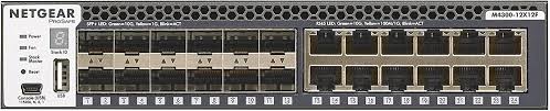 Netgear M4300 12x12f 24x10g 12x10gbase T 12xsfp Half Width Stackable Switch For Server Aggregation Xsm4324s 100nes Black Amazon Co Uk Computers Accessories