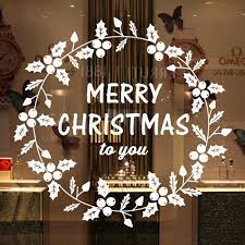 merry christmas to you removable wall sticker christmas xmas decor v28 decor vitre noel deco fenetre noel decoration fenetre noel