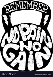 No Pain No Gain Royalty Free Vector Image Vectorstock