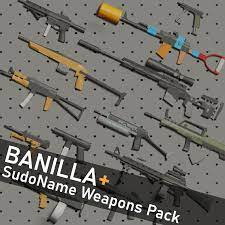 دانلود ماد [EA26+] Banilla+ - SudoName Weapons Pack - ModsClub