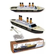 titanic toy ship putt putt tin boat