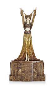 The famous art deco ceramic figurine makers were the new comers in the figurine industry. Demetre Chiparus 1886 1947