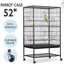 Extra Large Bird Cage For Sale Cheap Amazon Com Yaheetech 52 Wrought Iron Standing Extra Large Bird Cage For African Grey Quaker Amazon Parrots Cockatiel Black Bird Cage Bird Cage Pet Bird Cage