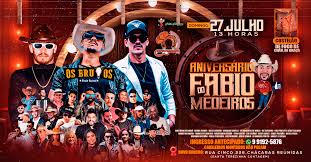 Aniversario do Fabio Medeiros - Os brutos e participações em Contagem -  Sympla
