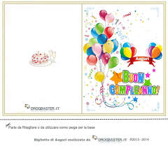 Biglietto Da Stampare Gratis In Occasione Del Compleanno Biglietti Di Buon Compleanno Auguri Di Buon Compleanno Biglietto Di Congratulazioni