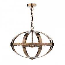 Find new pendant lighting for your home at joss & main. Oval Shaped Pendant Light Made With Tarnished Bronze Metal Work
