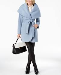 T tahari marla womens marla wool oversized shawl collar winter wrap coat. T Tahari Marla Oversized Shawl Collar Coat In Pale Blue Modesens