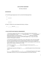 The purpose of alimony is to rehabilitate or support a former spouse. 32 Free Child Support Agreement Templates Pdf Ms Word