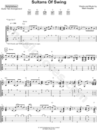 Testo e accordi per chitarra di sultans of swing, in tonalità rem. Kelly Valleau Sultans Of Swing Guitar Tab In A Minor Download Print Sku Mn0173564