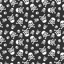 skull and crossbones seamless pattern