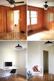 Paint Wood Paneling On Pinterest Wood Paneling Makeover Paneling Makeover Wood Paneling Makeover Home Remodeling