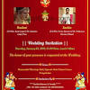 Make your special day extraordinary by using invitation card maker free for marriage. 1