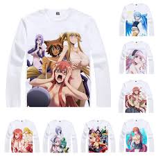 Monster Musume T-shirts Men Hip Hop Long Sleeve Shirt Everyday Life With  Monster Girls Miia Papi Cosplay Motivs Cool Anime Shirt - T-shirts -  AliExpress