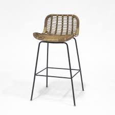 Our Sydney Rattan Bar Stool From Palecek Features Modern Lines And A Woven Natural Wicker Seat And Ba Rattan Bar Stools Rattan Counter Stools Wicker Bar Stools