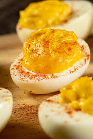 Crush This Classic Using French S Classic Yellow Mustard Mixed With Garlic Powder For A Tangy N Sweet Mixture That Add In 2020 Deviled Eggs Easy Deviled Eggs Recipes