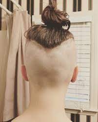 Girl With High Under Shaved Sides Nape Shave Undercut Hairstyles Undercut Long Hair Hair Styles