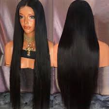 Unice lace wig middle part straight hair wigs 150% density blonde wig brown highlight wig long unice hair 4x4 lace closure wig natural black human hair bob wigs for sale affordable short. Black Lace Front Wig Middle Part Long Straight Synthetic Hair Wigs For Women Wish