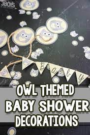 Print And Cut Owl Baby Shower Decorations
