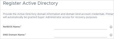Locating The Information Required For The Horizon Cloud Register Active Directory Workflow S Netbios Name And Dns Domain Name Fields