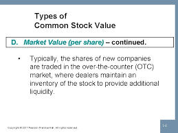 The market value per share formula is the total market value of a business, divided by the number of shares outstanding. Chapter 20 And 4 Stock And Stock Valuation