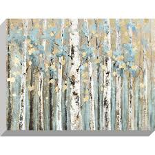 Birch Tree Wall Art Canvas 30 In H X 40 In W Landscapes Print On Canvas Lowes Com Birch Tree Art Tree Wall Art Canvas Painting