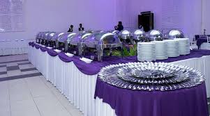 If you're serving a large group of people, the most practical option is a buffet. Buffet Table Setup Lighting Wood Berry Catering Facebook