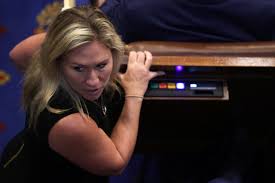 Marjorie taylor greene and her staff allegedly berated house democrat cori bush of missouri, who said friday she's moving her office away from greene's for my team's safety. bush also said in a tweet that the georgia republican targeted me & others on social media. Marjorie Taylor Greene Says She Would Serve On January 6 Committee To Protect The Truth