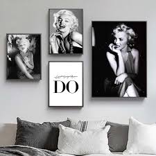 Marilyn monroe in bed print. Marilyn Monroe Quotes Wall Art Canvas Painting Nordic Posters And Prints Black White Wall Pictures For Living Room Bedroom Decor Buy At The Price Of 3 09 In Aliexpress Com Imall Com