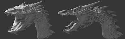 Smaug The Dragon Autodesk Maya 3d Modeling Practice Modeling Maya Sculpting Zbrush Lighting Mental Ray Post Producti Lion Sculpture Zbrush Sculpting