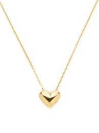 Tiffany Co Gold Puffed Heart Pendant Necklace Cute Work Outfits Crazy Shoes Fashion
