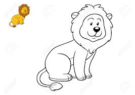 Dibujo León Para Colorear