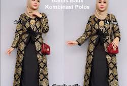 Rekomendasi gamis kali ini memadukan antara warna polos dengan motif batik. Model Gamis Batik Kombinasi Polos 2019 Seputar Model