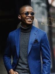 Black And Blue Outfits Men Men S Style Experts Are Now Saying You Can Wear Blue With Black We Ve Been Saying This For Years Blazer Outfits Men Sweater Outfits Men Mens Fashion Classy