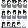 The expressive character's hair tends to change according to responses. 3
