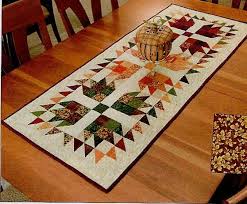 Bear Paw Fall Table Runner Table Topper Patterns Applique Table Runner Quilted Table Runners